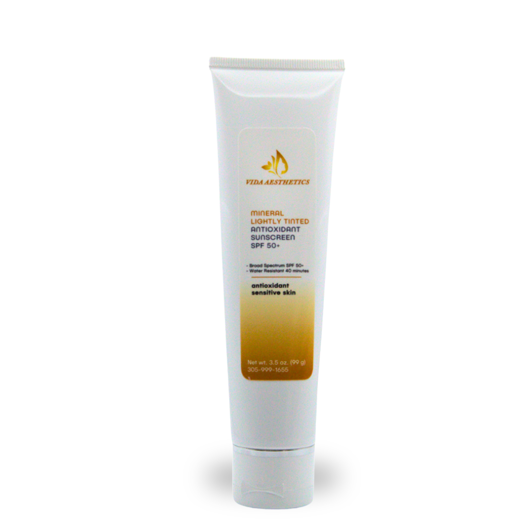 Sunscreen Mineral Lightly Tinted Antioxidant SPF 50